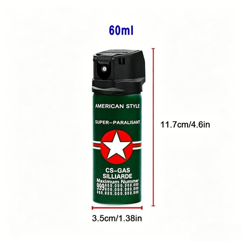 1/2/3/4/5 Packs Pepper Portable – Self Defense Pepper Spray 60ml