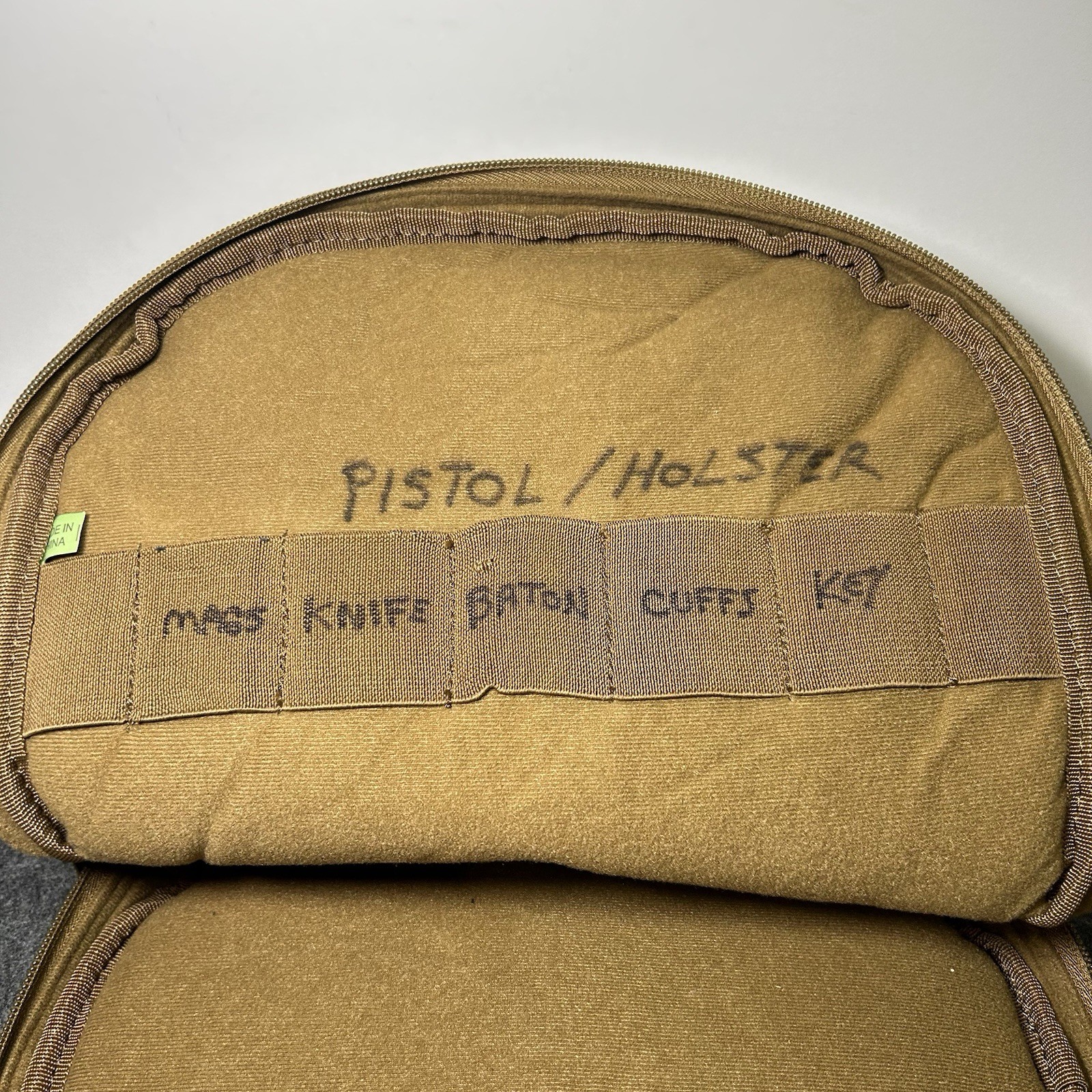 LA POLICE GEAR DESERT TAN TACTICAL PISTOL BAG SURVIVAL AUTHENTIC