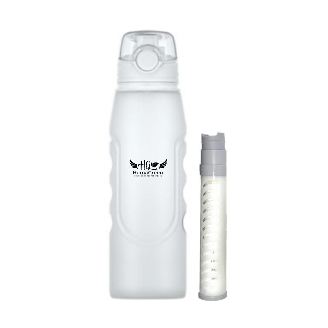 Humagreen Water Filter Bottle, Portable, Reusable, for Travel, Hiking…