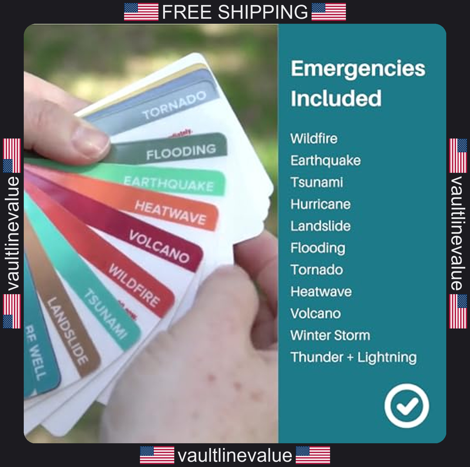 Disaster Guide Emergency Preparedness Kit Waterproof Wildfire Earthquake
