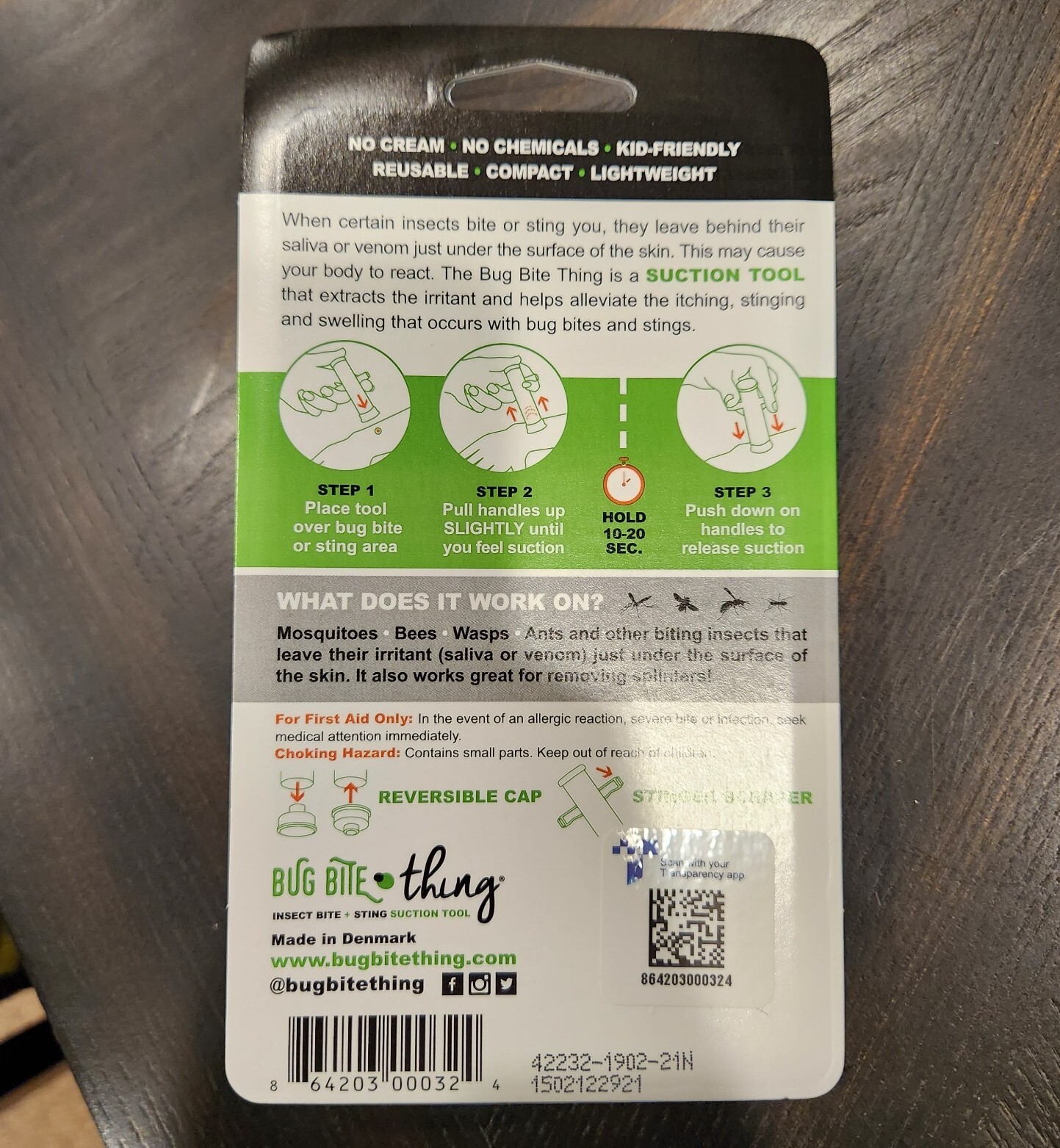 Bug Bite Thing Suction Tool Poison Remover Insect Bite and Sting – 1 Pack NEW