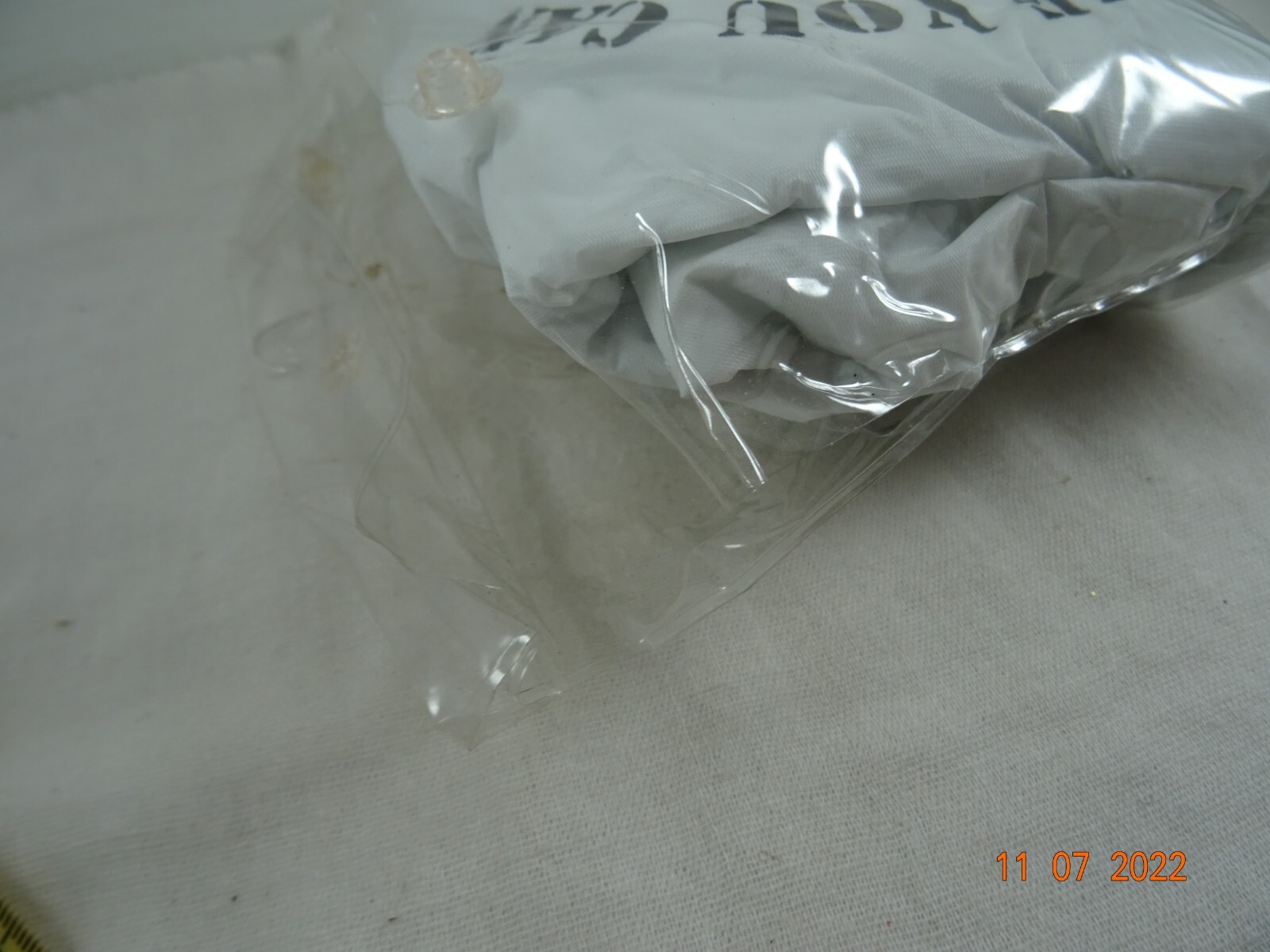 911 Call if you Can Emergency Rain Poncho Hooded in carry pouch White Adult OSFM
