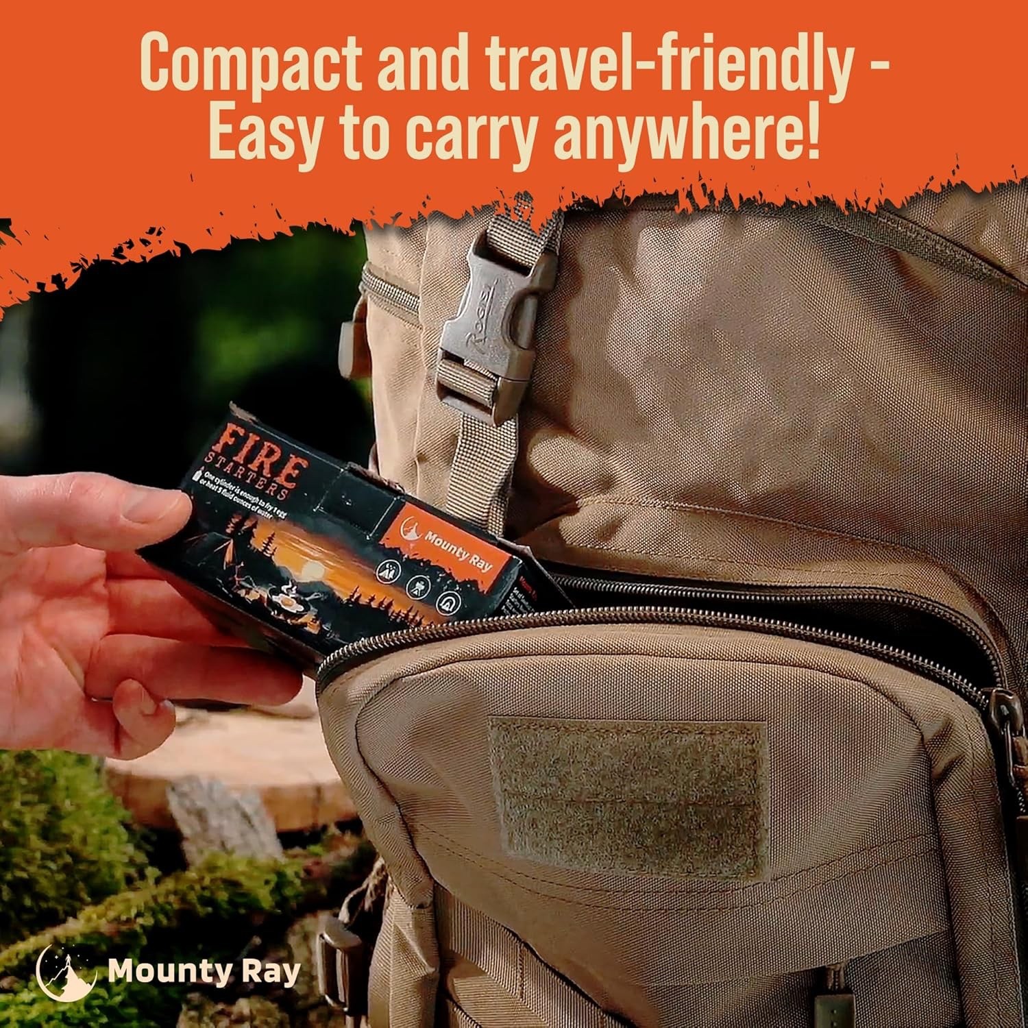 Portable Campfire 24 pcs up to 20 Min Burn Each Emergency Fire Starters
