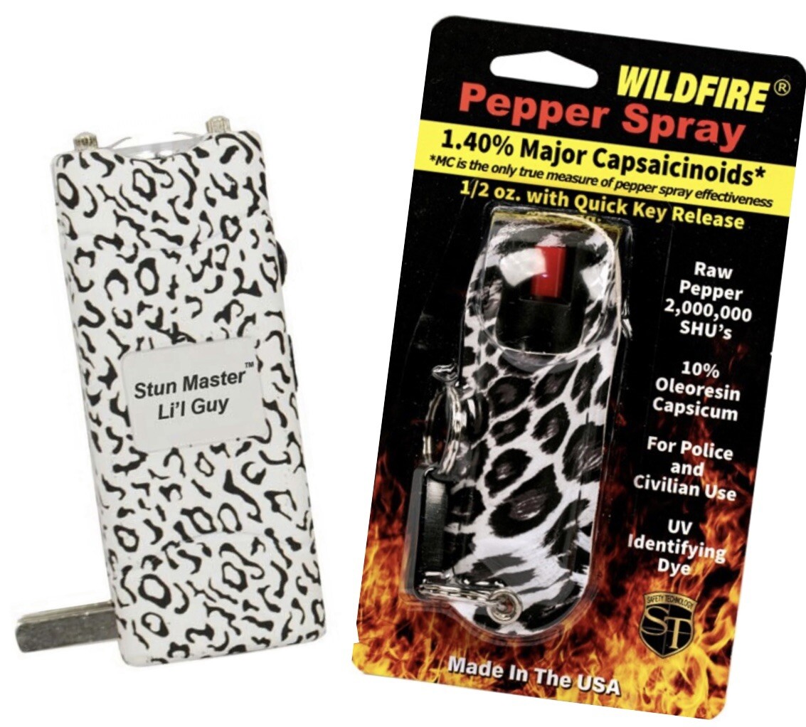 WILDFIRE HOT PEPPER SPRAY 1. 4 1/2 oz Stun Gun Combo COLLEGE CAMPUS SAFETY MINI