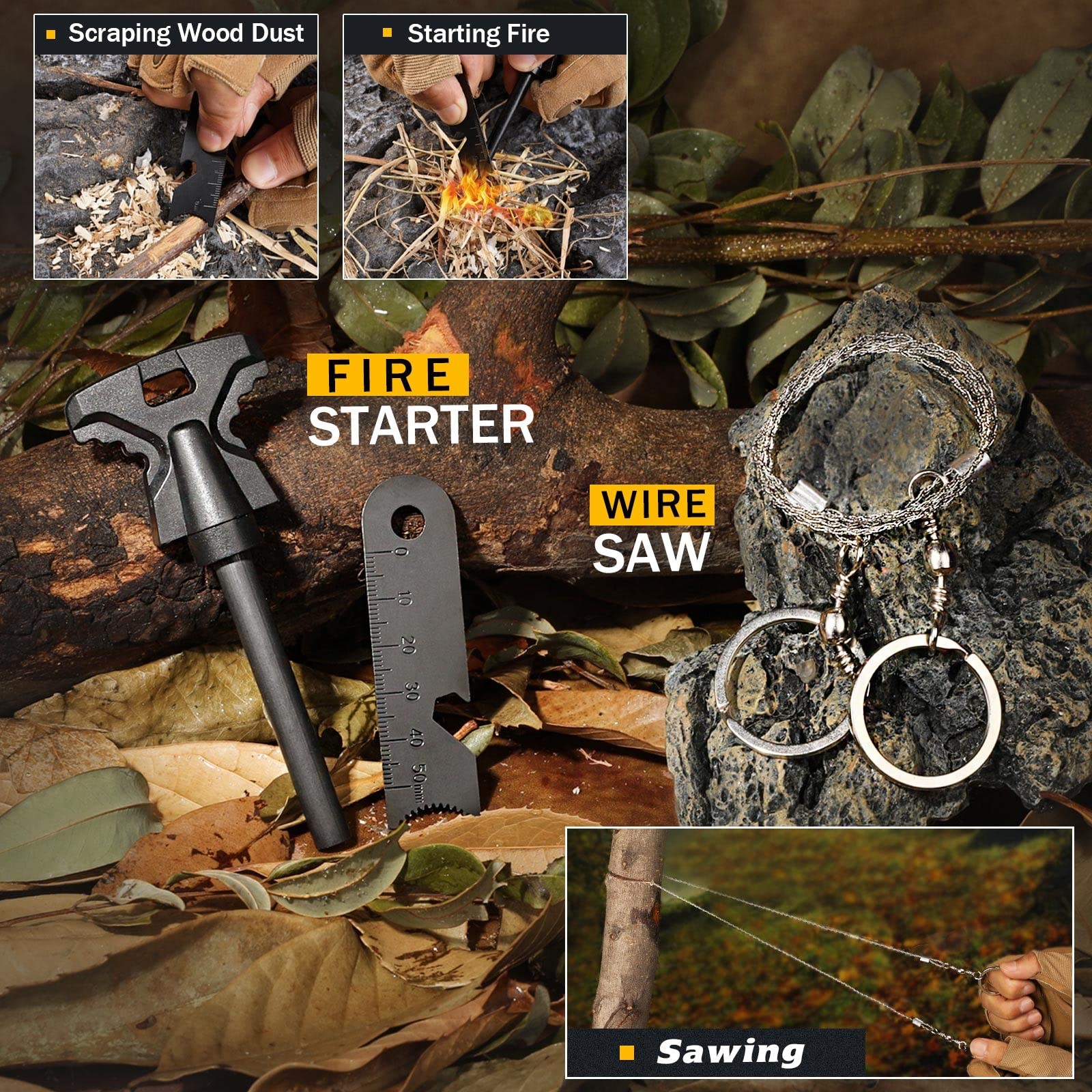 Titorld Survival Kit 14 In 1 Survival Gear And Equipment Gifts For Men Dad