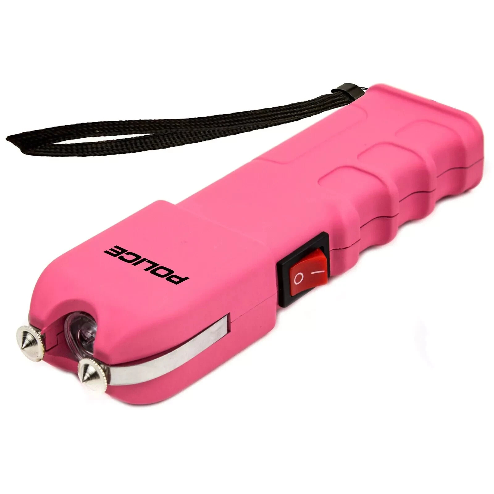 POLICE Stun Gun 928 Max Volt Heavy Duty Rechargeable LED Flashlight Pink