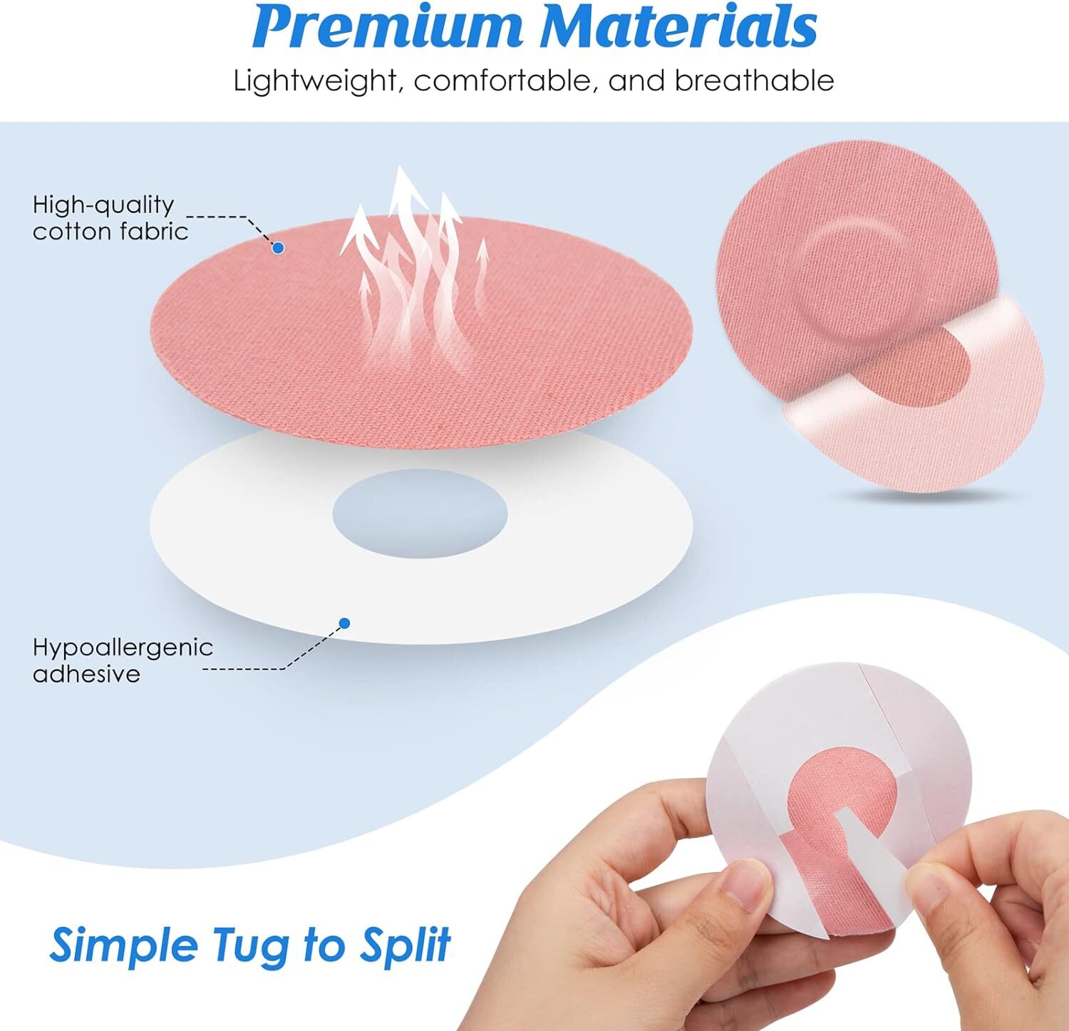 2-50pcs For Freestyle Libre Sensor Covers Waterproof Breathable Adhesive Patches