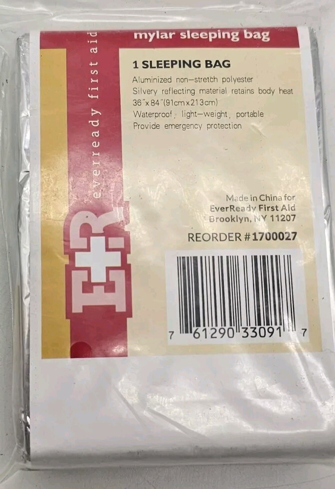 First Aid Emergency Mylar Survival Thermal Camping Tent 36×84 Inches