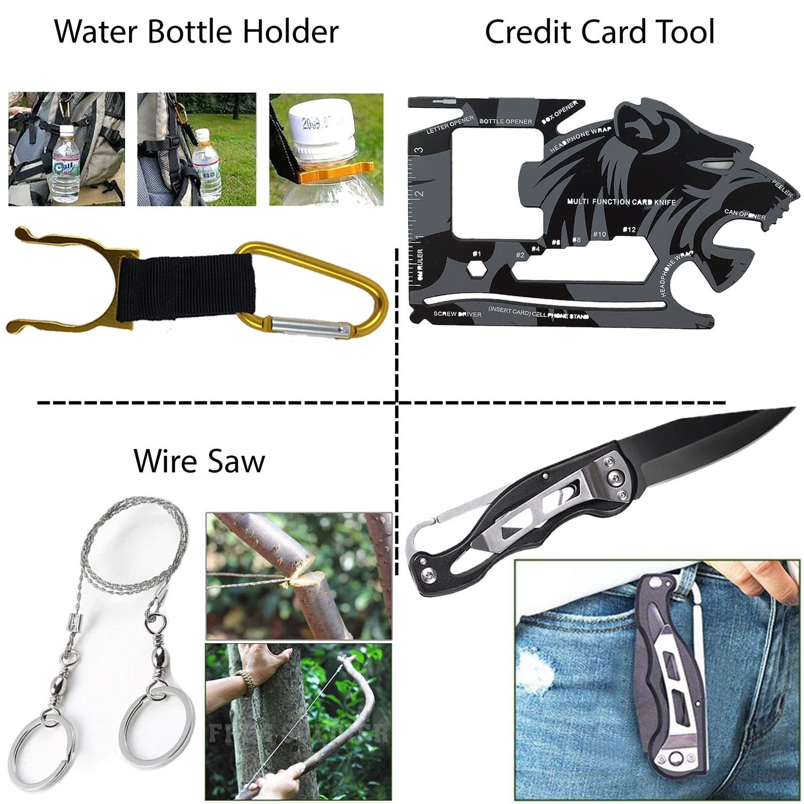 Survival Kit Emergency Supplies -67 Pcs, 14-in-1 Survival Gear: First Aid, Co…