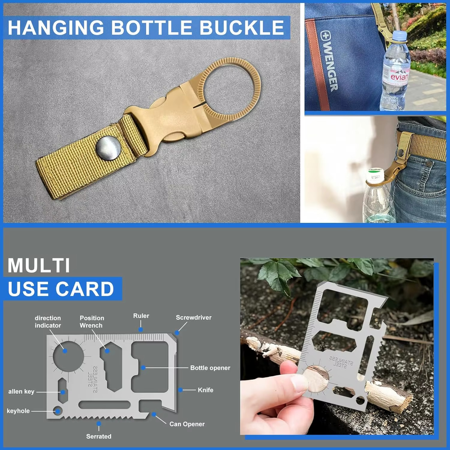 30-in-1 Survival Kit Emergency Outdoor Camping Hiking Fishing Adventure Gear Gif