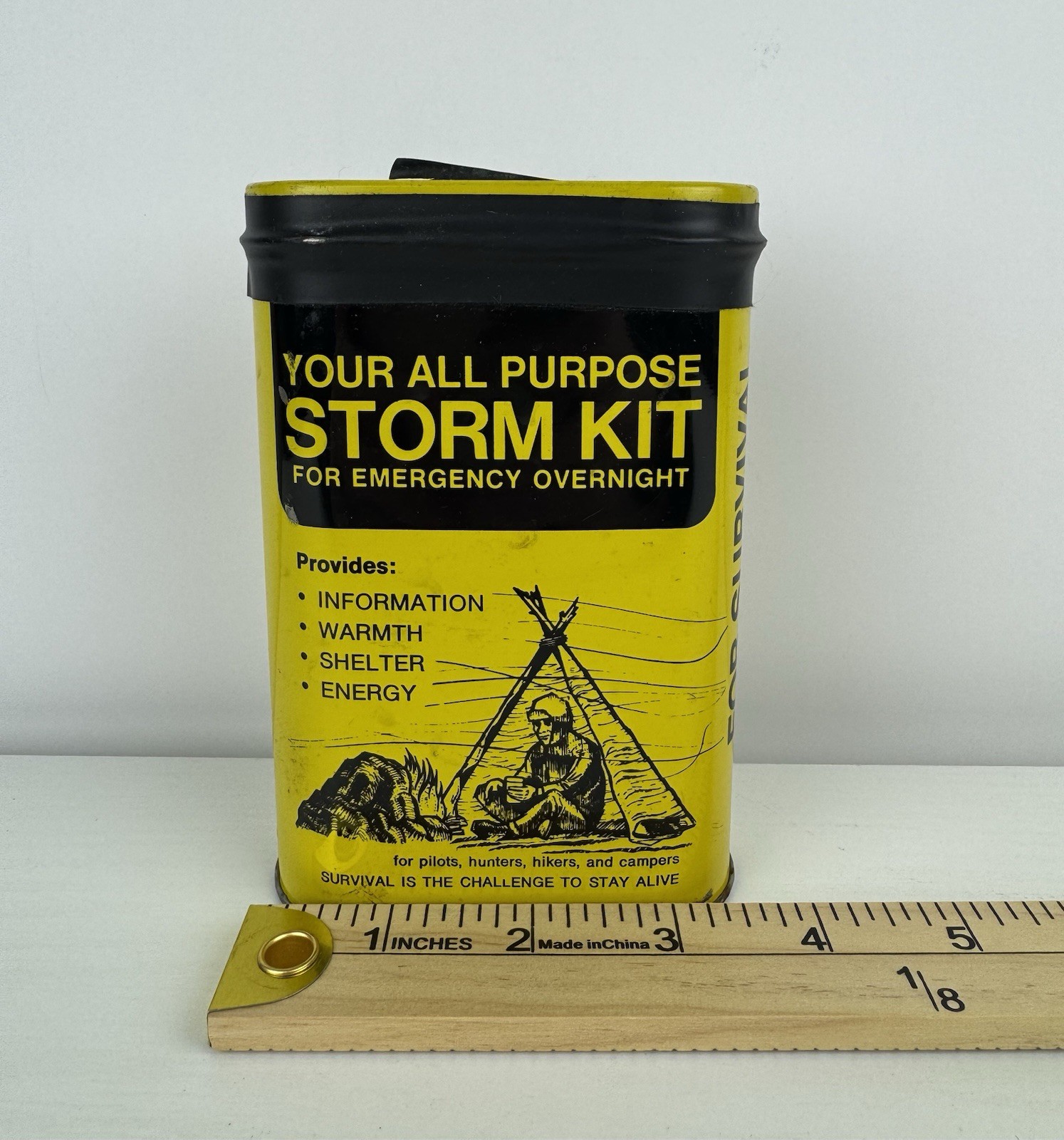 Vintage All Purpose Storm Kit Tacoma Mountain Rescue Camping Emergency Decor 70s