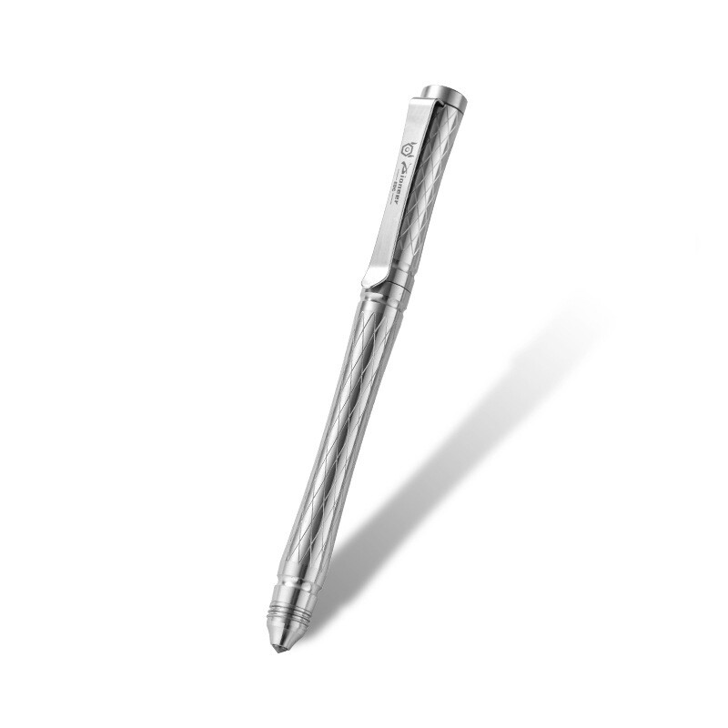 Titan Alloy Pen 4.7″ Ballpoint Pen with Pocket Clip Refillable Compact Size