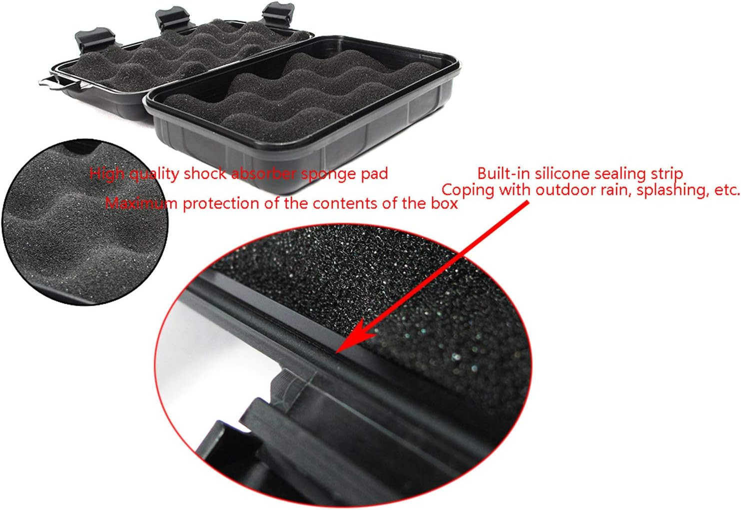 Outdoor Waterproof Airtight Shockproof Plastic Survival Container Carry Box with