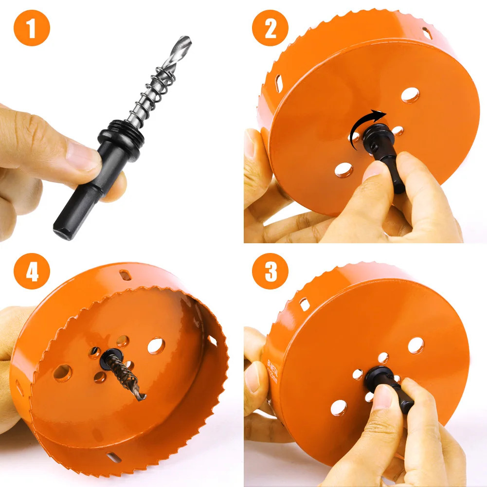 1pc 15-200mm M42 HSS Steel Drilling Hole Saw Drill Bit Bi-Metal for Aluminum Iro