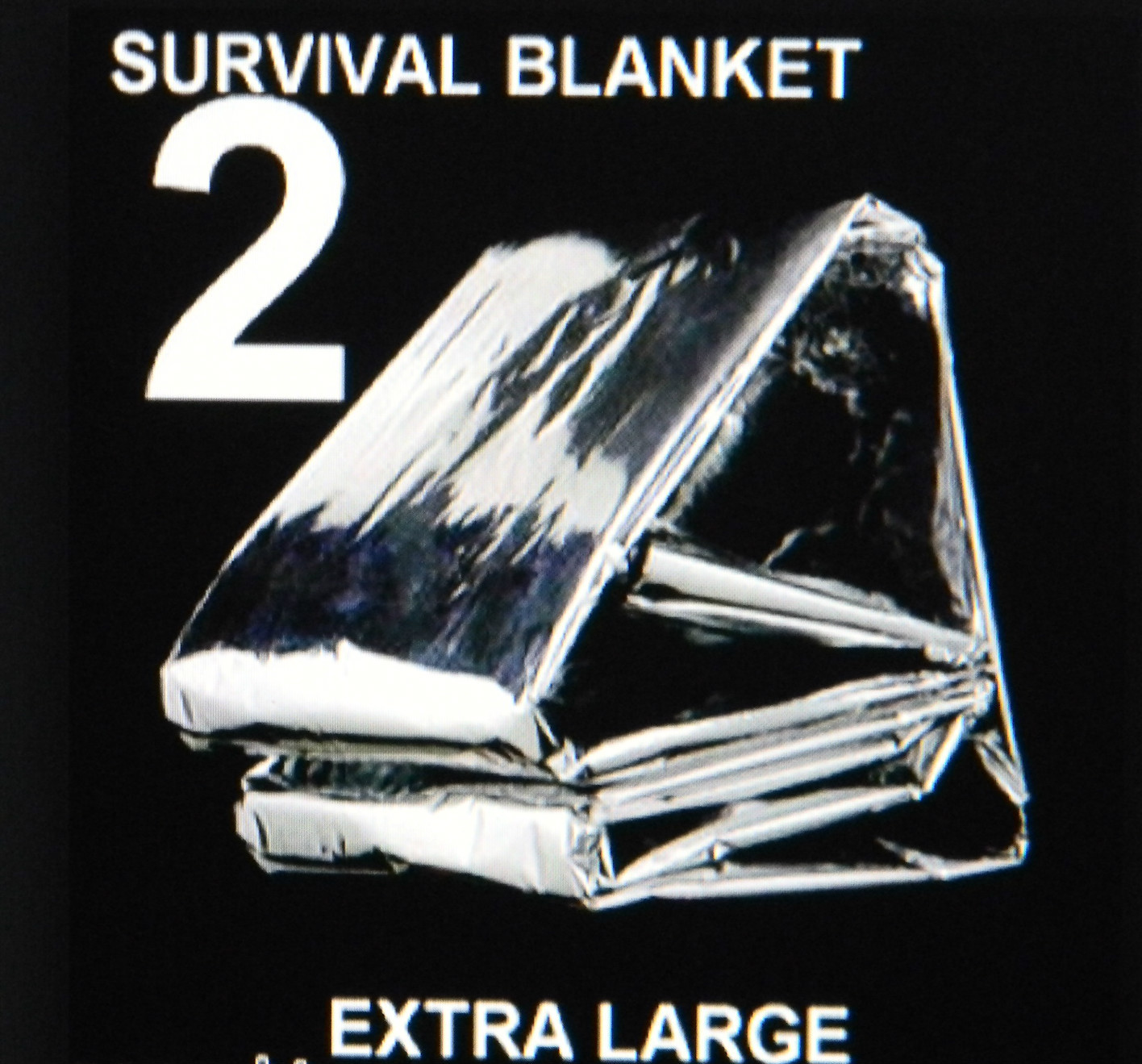 2 XL Emergency BLANKETS Back Pack Camping Hunting Survival For Car Truck ATV Lot
