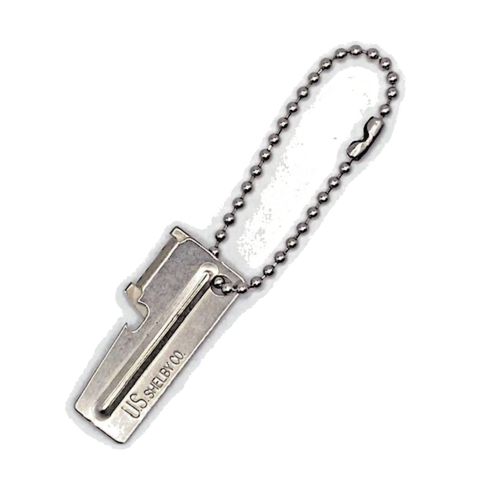 Original US Army Issue P38 Can Opener – 4½” Ball Chain/Dog Tag Chain