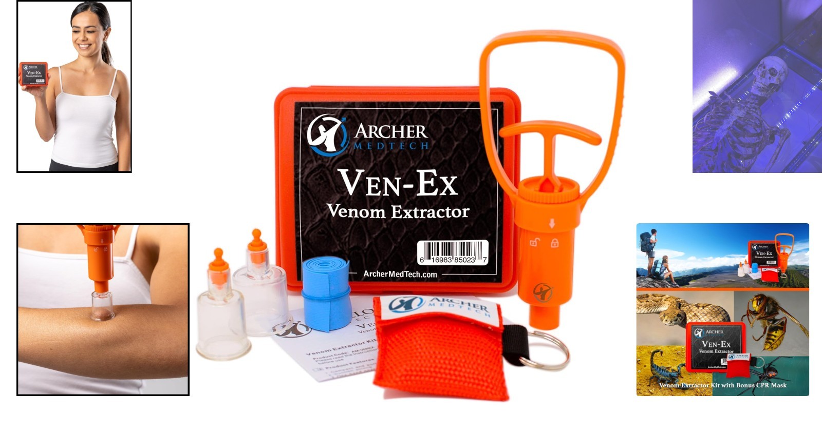 Archer MedTech Ven‑Ex Snake Bite & Bee Sting Kit – Lightweight & Travel-Friendly
