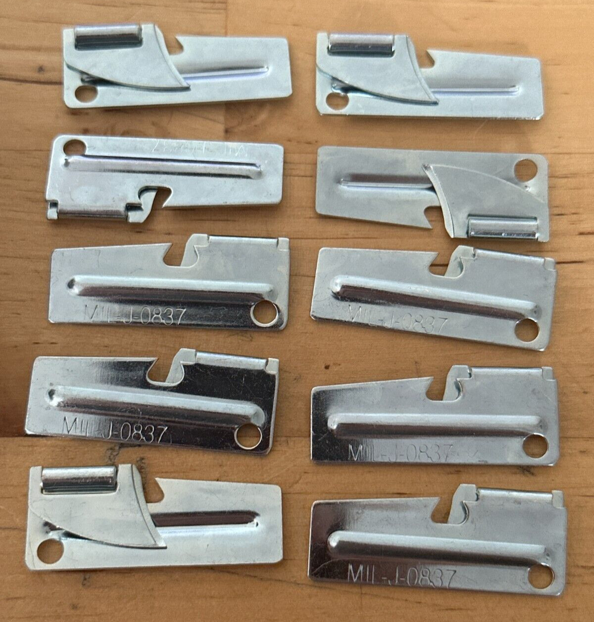 US Military Style Can Openers MIL-J-0837 P-38 Lightweight Tool (10 Pack)