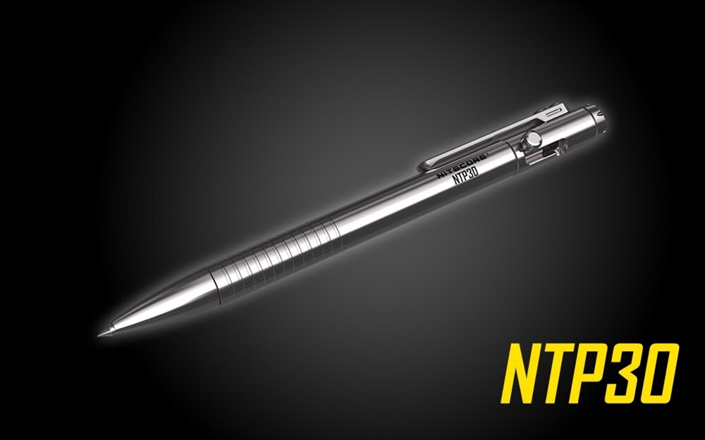 Nitecore NTP30 Titanium Bidirectional Bolt Action Tactical Pen