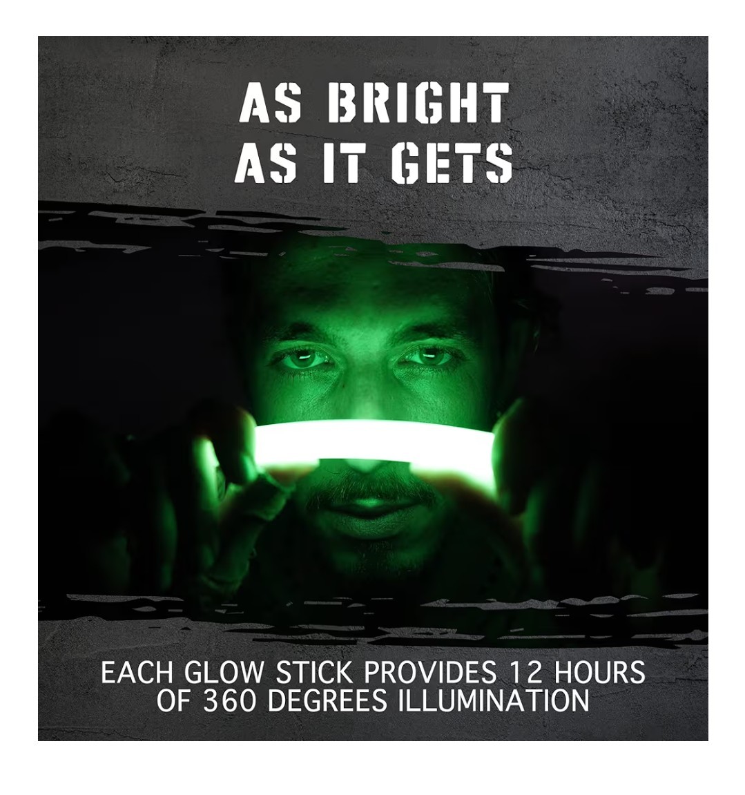 Emergency Glow Sticks 12 Pack | 12-Hour Light Power Outage Camping Safety