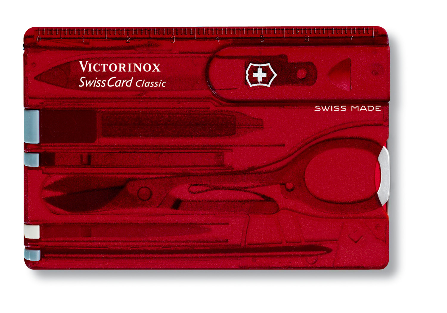 Victorinox – Swisscard Translucent Multi-Function Card 10 Functions – 0.71xx.T