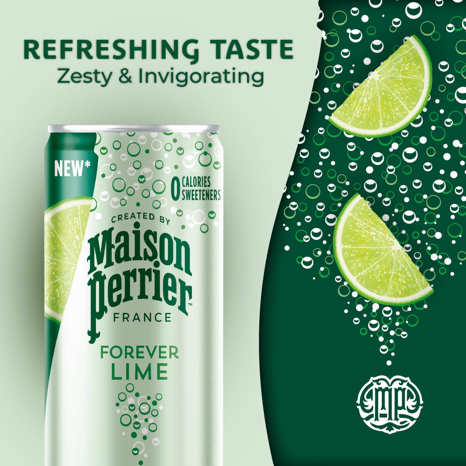 Forever Lime Flavored Sparkling Water, 11.15 Fl Oz Cans, 8 Count, 3 Pack