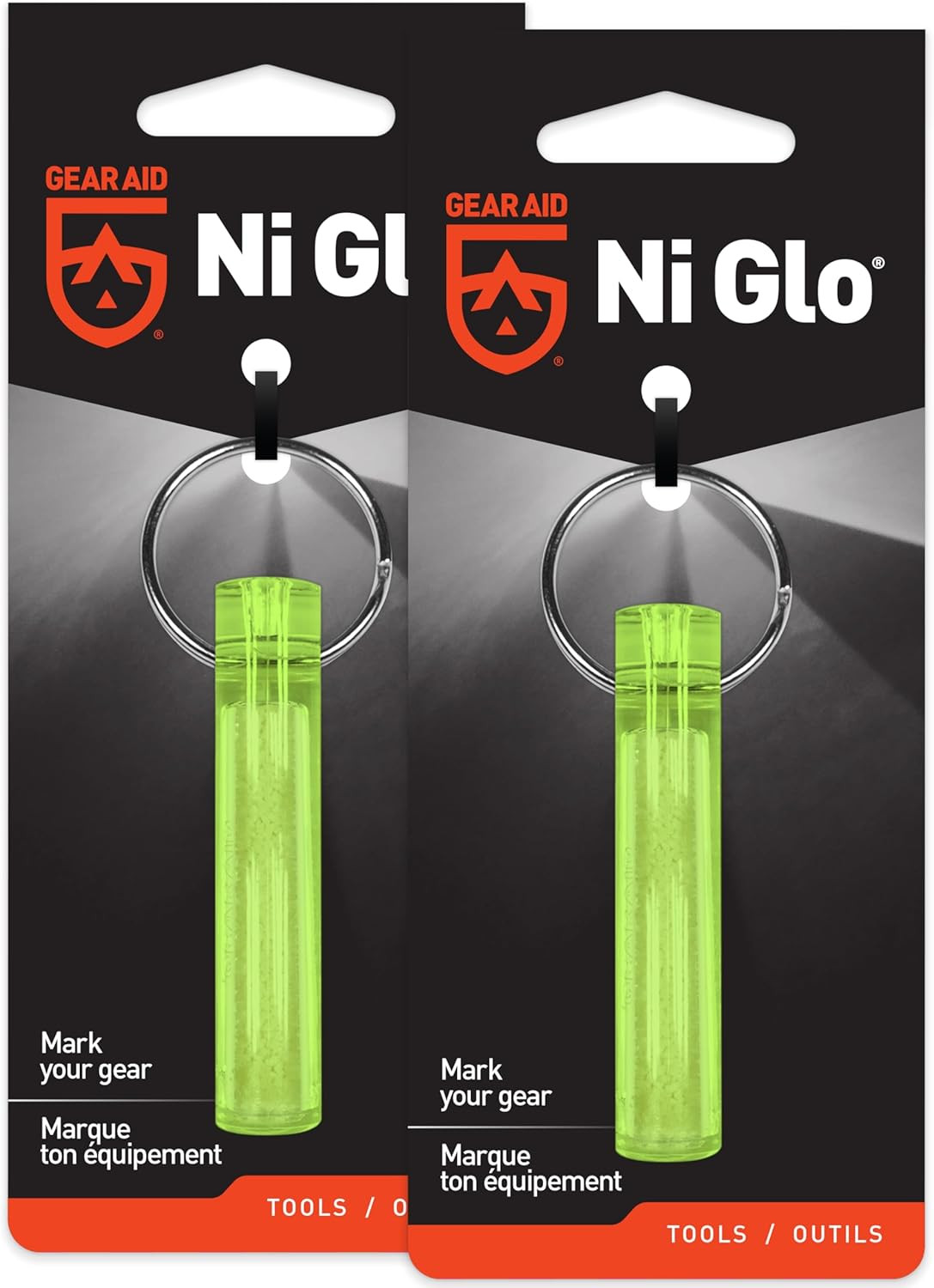 Ni Glo 2” UV Rechargeable Glowing Keychain – Multi-Purpose Glow-In-The-Dark Acce