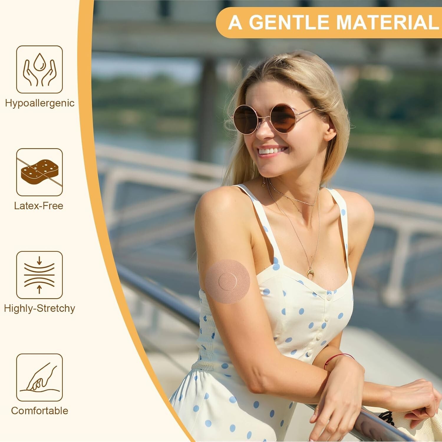 Freestyle Sensor Adhesive Bandage Patches for Libre 3 Cover Waterproof 30