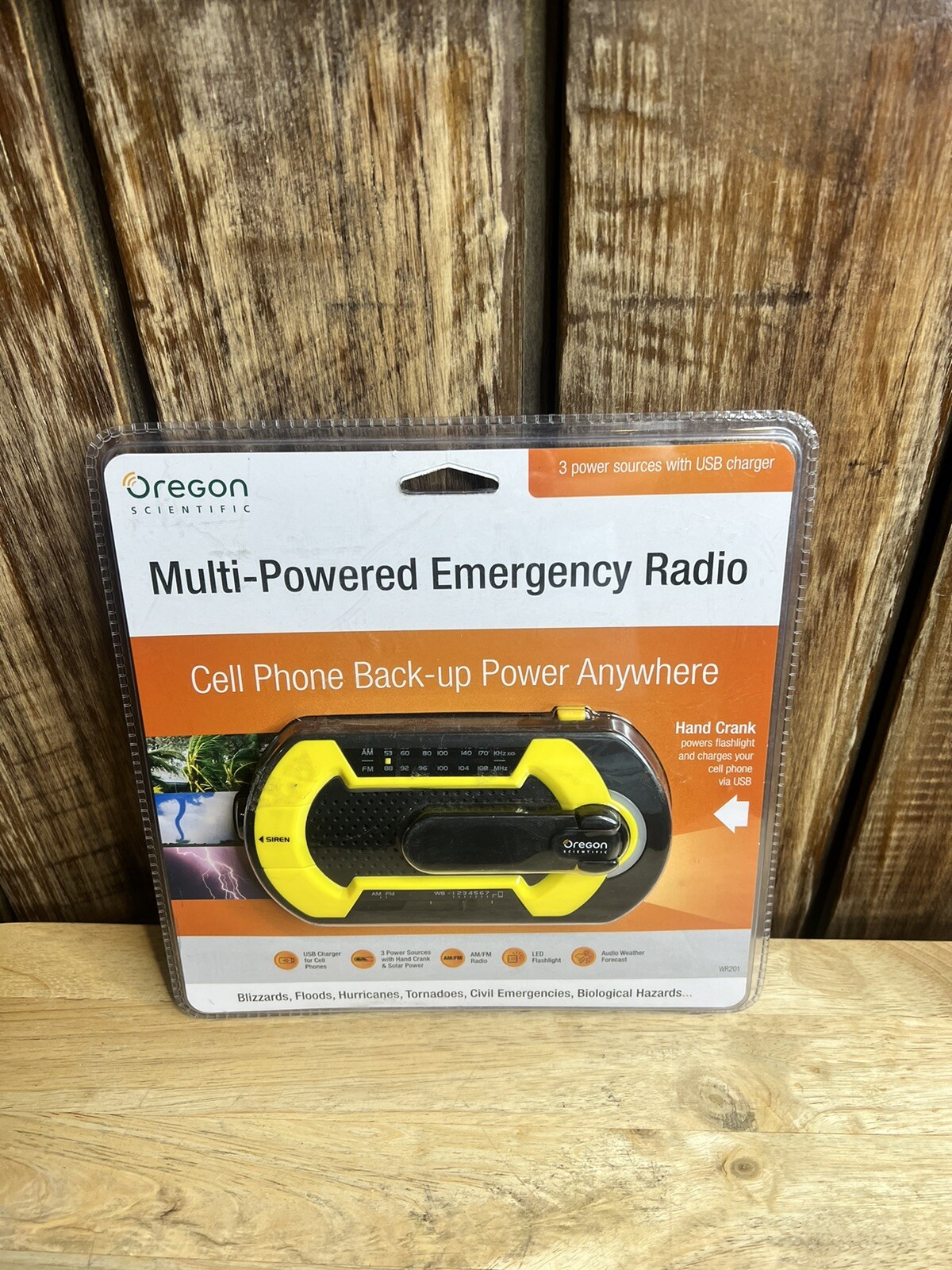 Oregon Scientific WR201 Multi-Powered Handheld Emergency Weather Radio Sealed