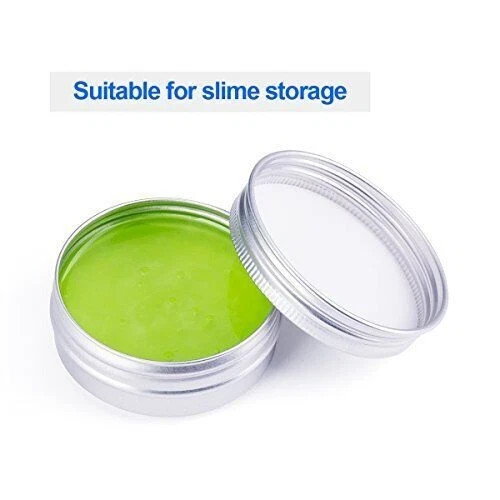 30 Pack Tin Cans Screw Top Round Metal Lip Balm Tins Containers With Lids 1oz