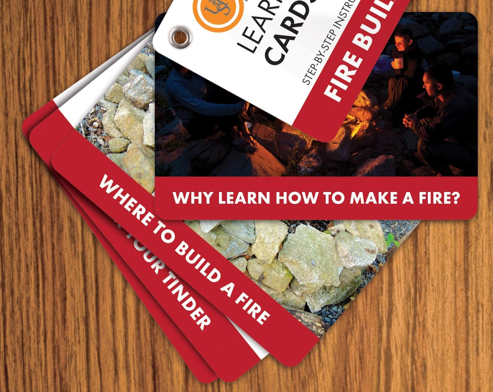 UST Learn & Live Educational Card Set, Fire Building, Cards