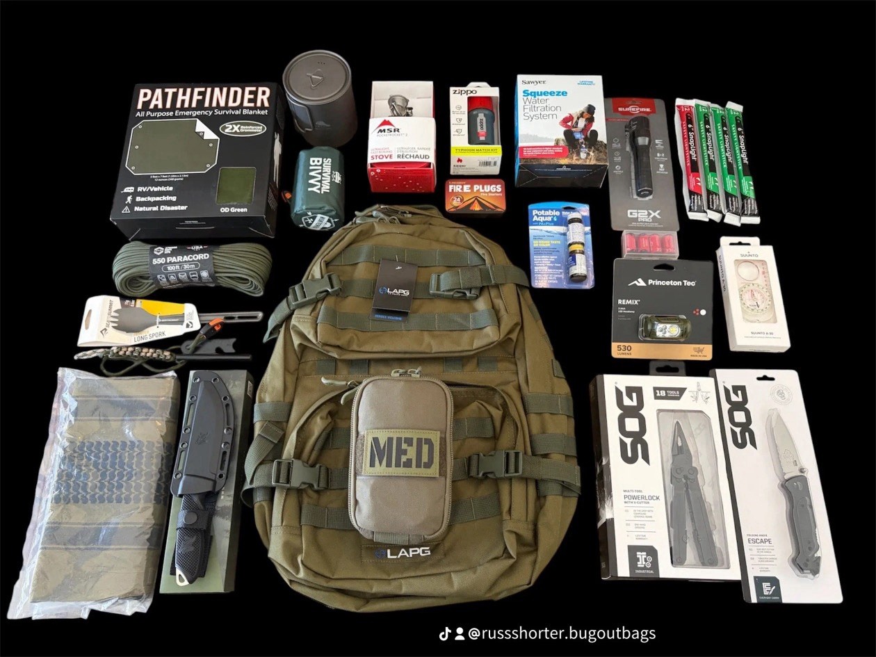 Emergency Preparedness Pack/ Bug Out Bag/ Go Bag/ 72 Hour Survival Kit