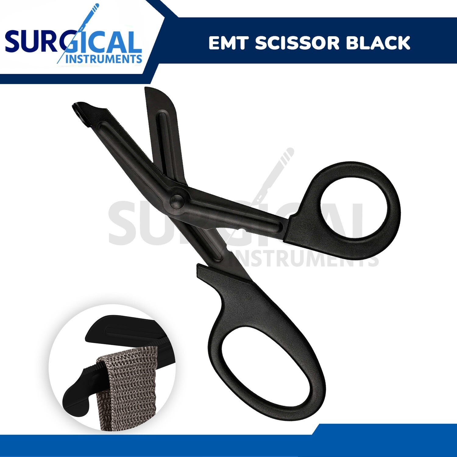 7.25″ Black EMT Utility Paramedic EMS Shears Scissors EMS Medical Cutting Tools