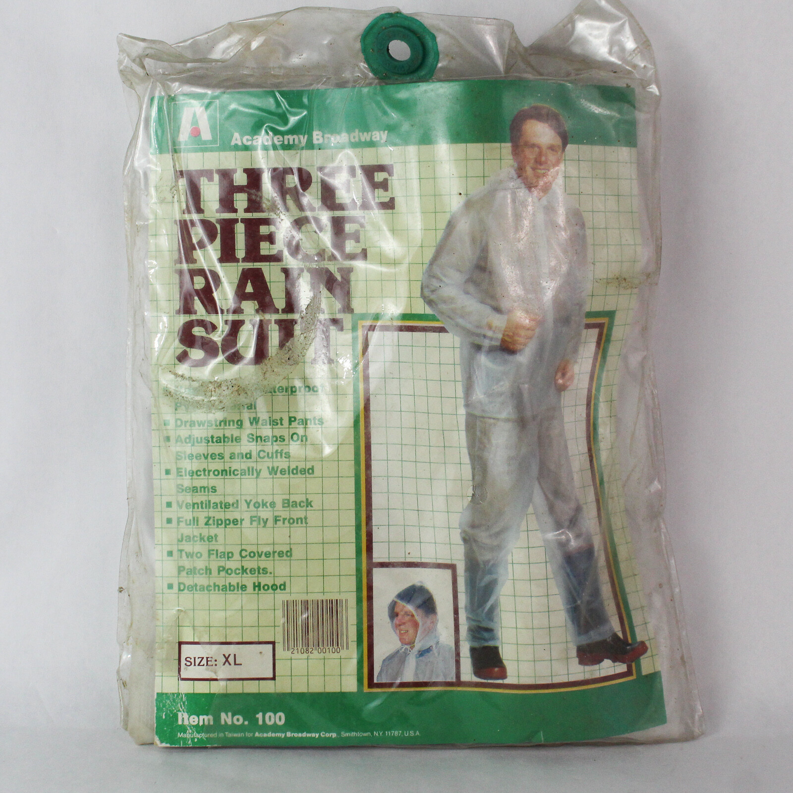 Vintage Academy Broadway XL Waterproof 3-Piece Rain Suit – Pre-Owned