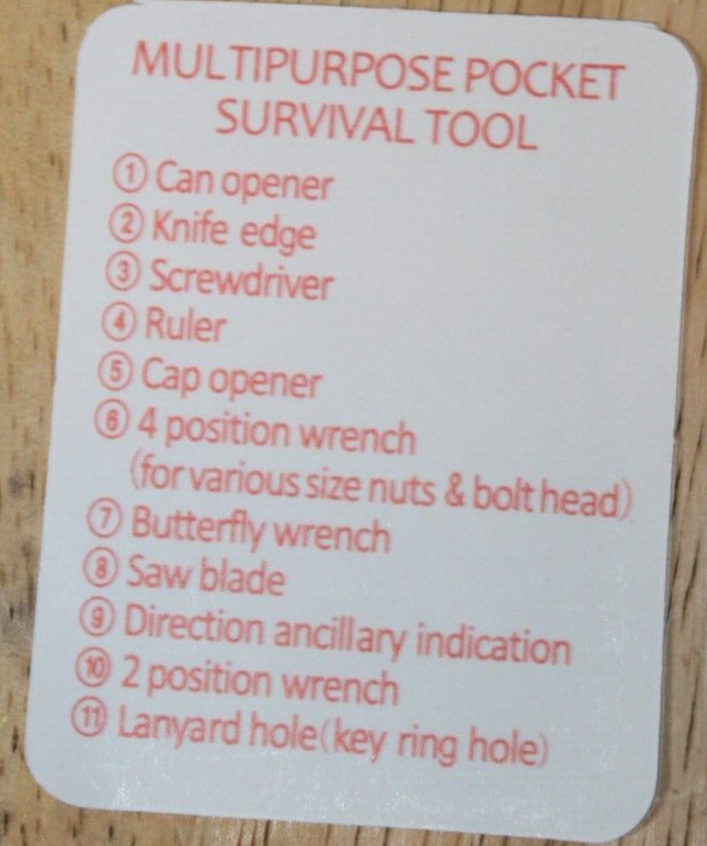Emdmac Emergency Survival Gear Kit – 11 piece set. multitool knife saw compass