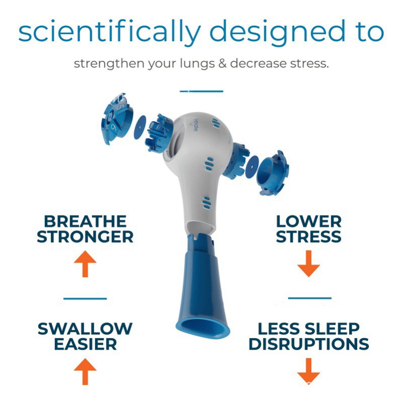 Breathing Trainer Adjustable Resistance Handheld Lung Expansion Training Tool