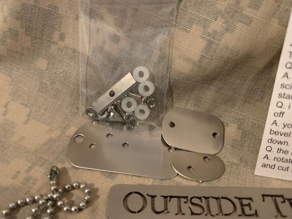 Emergency/Survival: Grim Workshop NEW – Cordage Making Dog Tag – MADE IN USA!