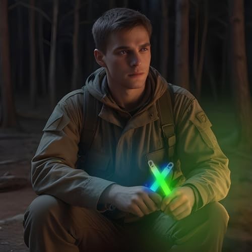 30pcs Military Grade Glow Sticks – 6” Ultra Bright Lightsticks for Hiking, Camp