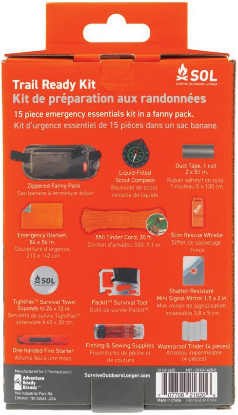 Adventure Medical SOL Trail Ready Survival Kit