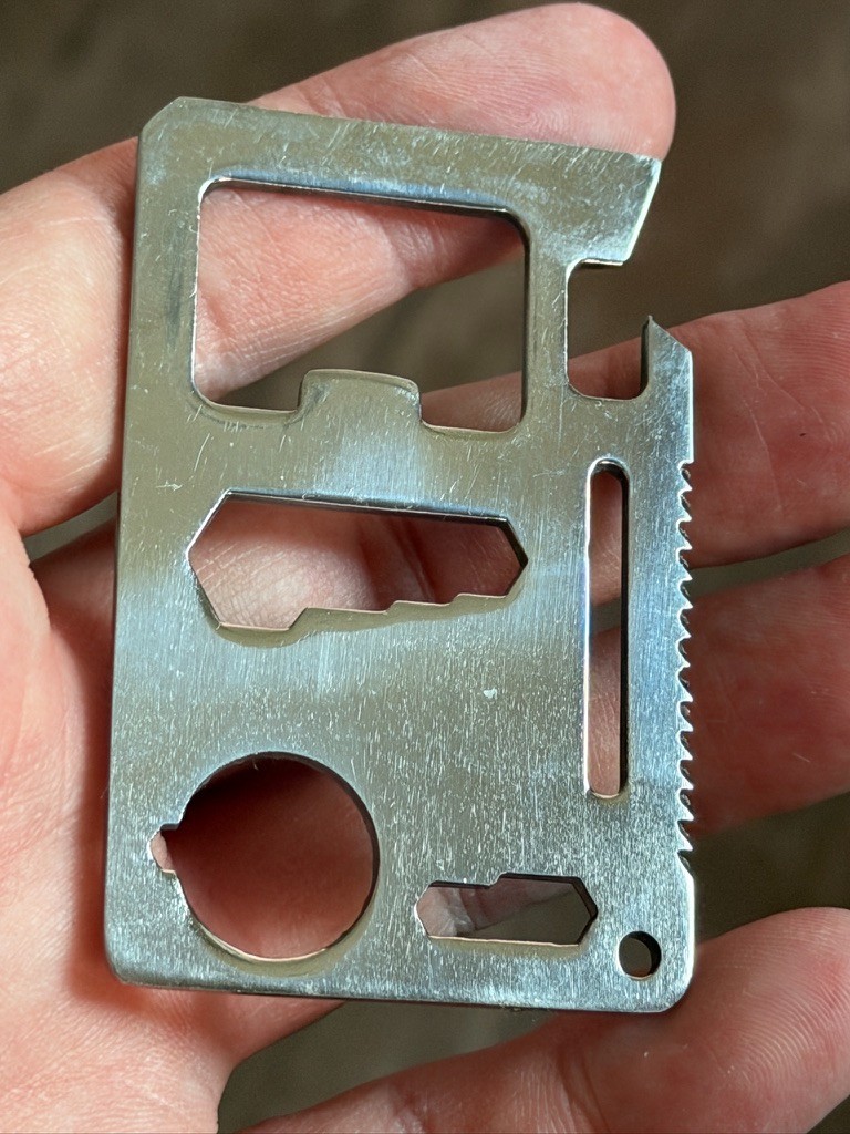 Pocket Sized Survival Credit Card Size Tool – Multi-Tool – 11 Tools