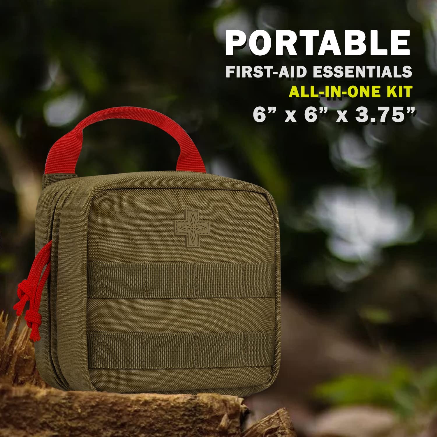 Everlit 180 Pieces Tactical First Aid Kit IFAK Molle EMT Pouch Coyote Brown