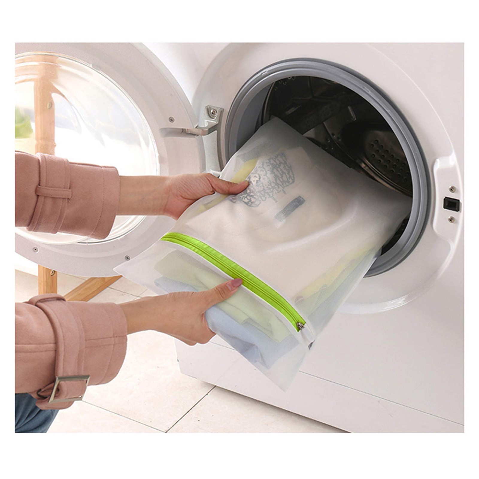 Mesh Laundry Bags 6-Pack Medium 16 x 12 Inch Medium, Blue, Green, Pink