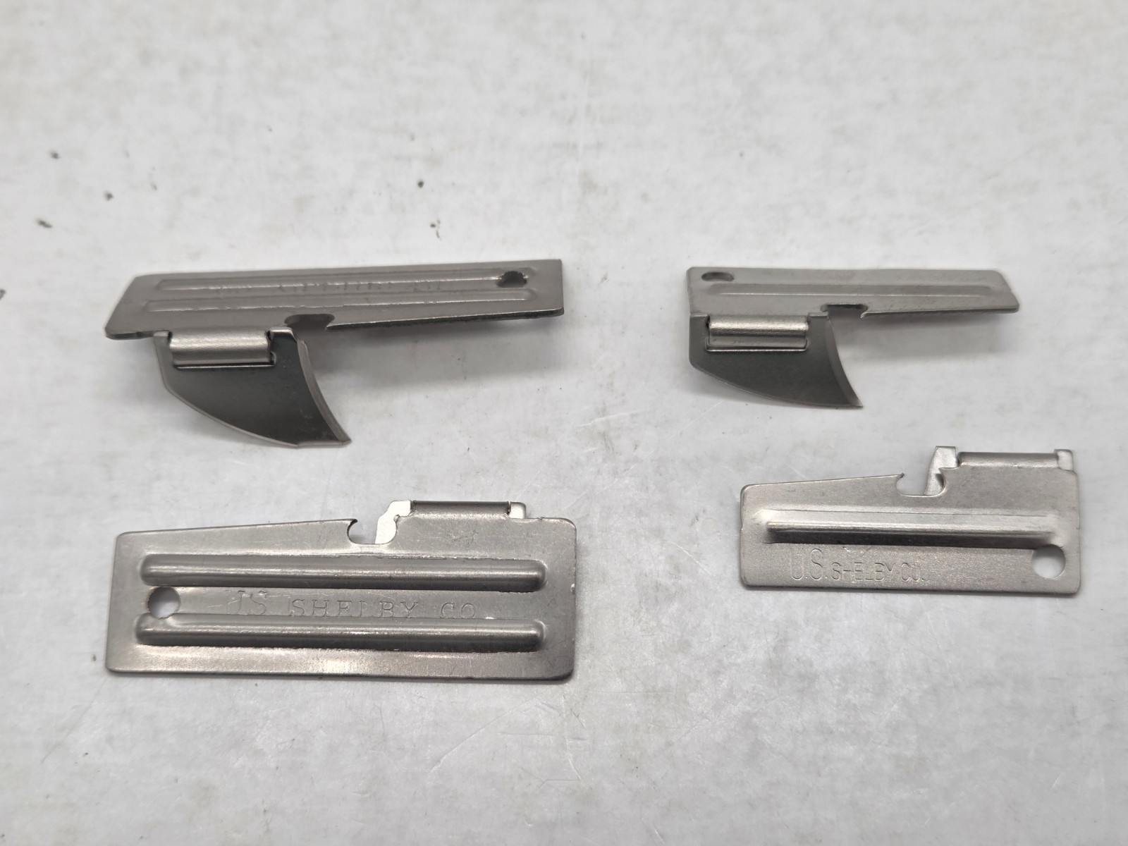 Original Military Issue P38 & P51 Can Openers US Shelby Co. Made In The USA 4 PC