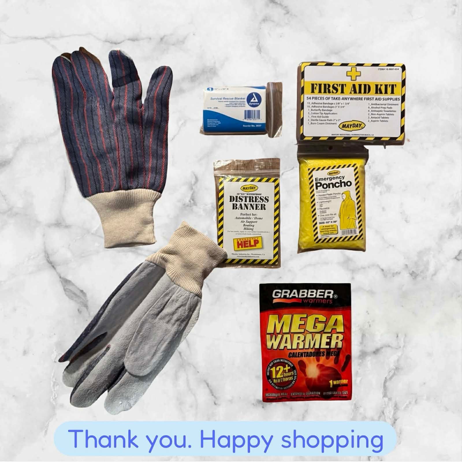 Road Warrior Standard -10 Below 54 Piece Cold Weather Auto Survival Kit NEW SHIP