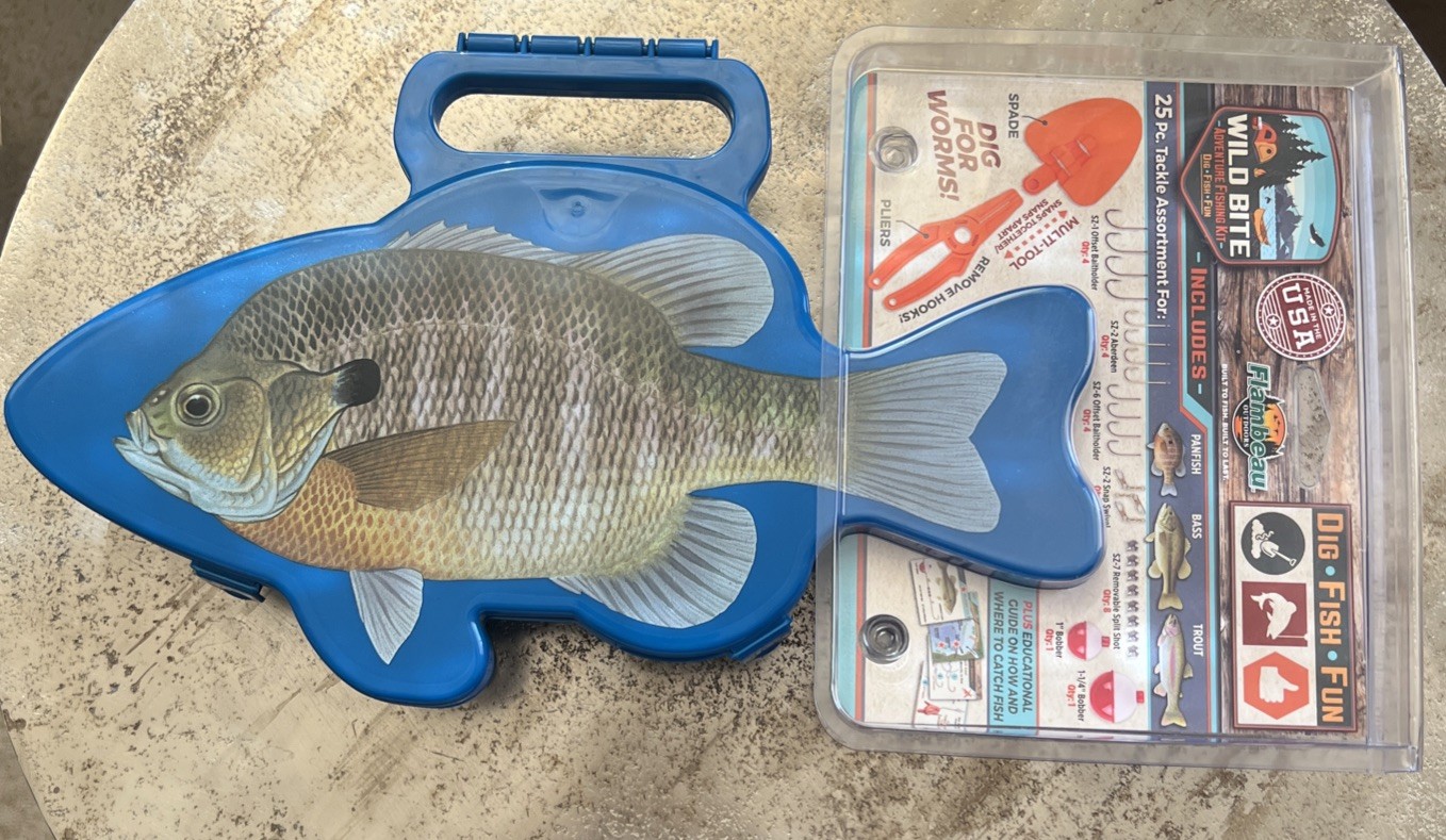 Flambeau Outdoors Wild Bite Fishing Tackle Box Kit One Size, Blue