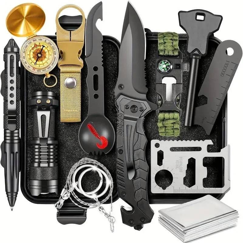 18In1 Multifunctional Emergency Equipment Outdoor Survival KitTravel Exploration