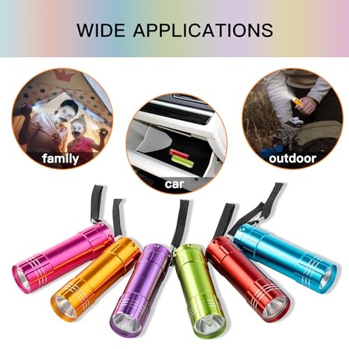 120 Pack Small Mini Cheap Flashlights for Kids Bulk with Batteries 120 PACK