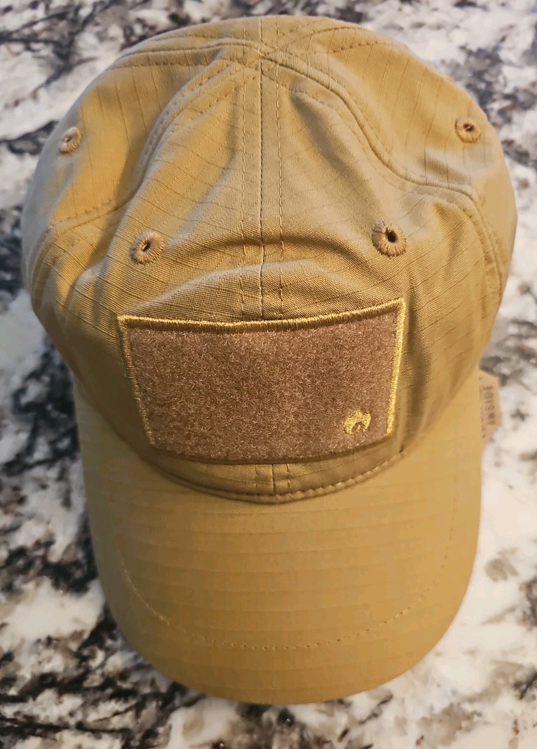 Wazoo Patch Cache Cap – 6 Secret Pocket Hat (Coyote Brown) Updated Version