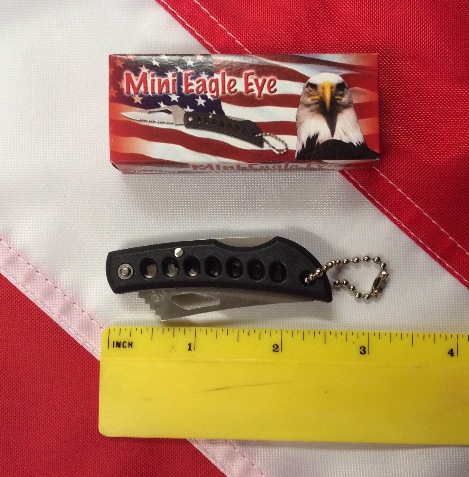 Mini Eagle Eye tactical Knife SS Folding emergency pocket bugout bag survival #6
