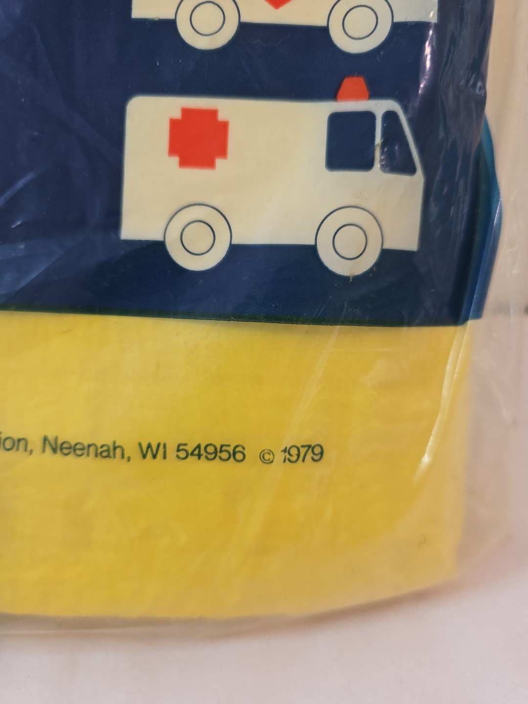 Emergency Blanket Vintage 1979 60″ X 90″ Camping Cold Weather Yellow Disposable
